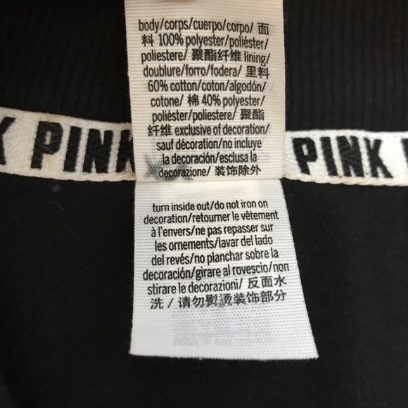 Victoria’s Secret / PINK Silky Black Vegas Bomber Jacket - XS - Picture 6 of 6